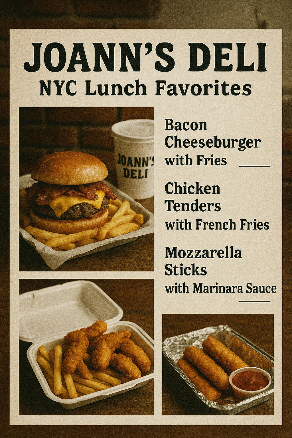 Joann’s Deli – Staten Island’s Favorite Deli for Breakfast, Lunch, and Coffee Since 1972 Fresh Staten Island breakfast sandwiches and deli classics at Joann’s Deli.